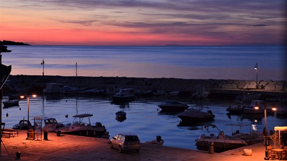 Sonnenuntergang in Fažana