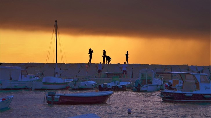 Sonnenuntergang in Fažana